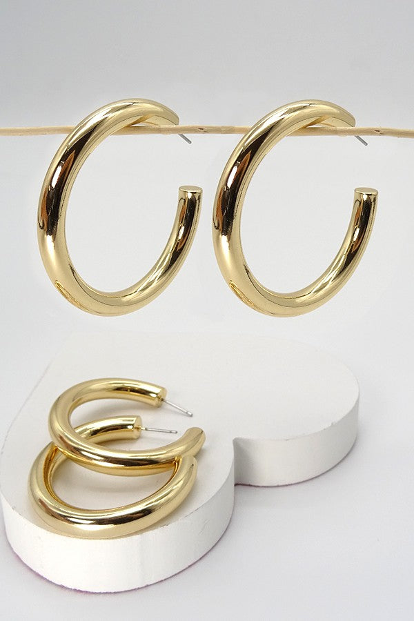 CHUNKY HOOP EARRING | 71E1072