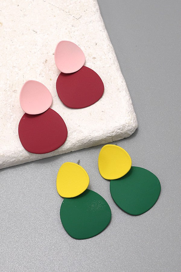 COLOR BLOCK CIRCLE DROP EAR | 31E21129