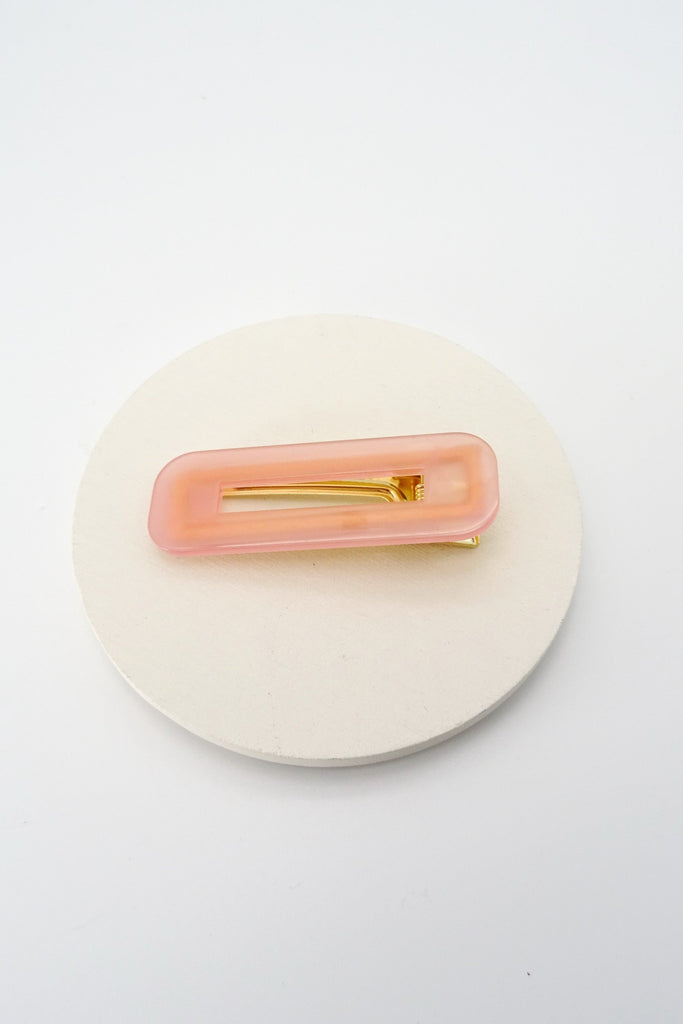 RECTANGLE LUCITE ACRYLIC HAIR CLIPS | 40H005