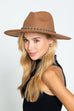WIDE BRIM FEDORA HAT WITH MATTE CHAIN 40HW014