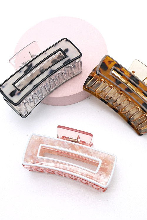 DESIGNER INSPIRED BOLD EDGE HAIR CLAW CLIP | 40H395