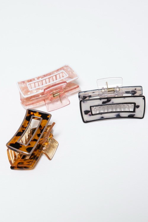 DESIGNER INSPIRED BOLD EDGE HAIR CLAW CLIP | 40H395