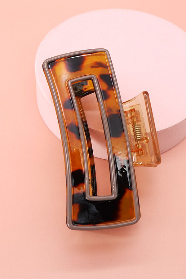 DESIGNER INSPIRED BOLD EDGE HAIR CLAW CLIP | 40H395