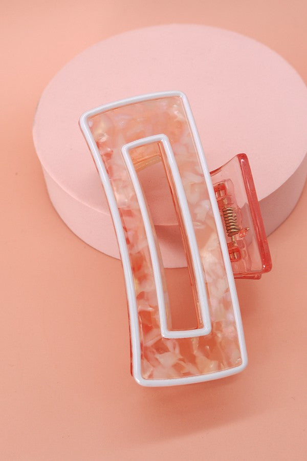 DESIGNER INSPIRED BOLD EDGE HAIR CLAW CLIP | 40H395