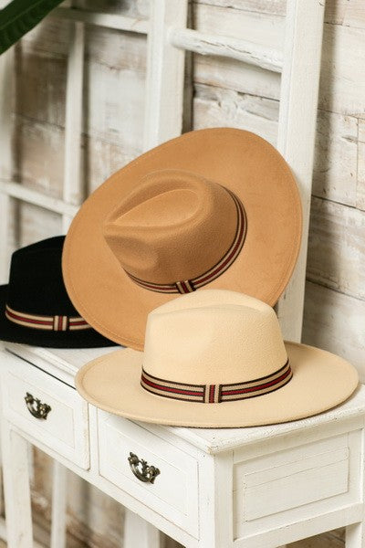 FEDORA HAT WITH DESIGNER INSPIRED TRIM 40HW316 JOSSLYN COMPANY