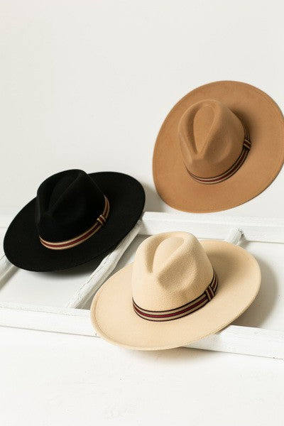 FEDORA HAT WITH DESIGNER INSPIRED TRIM | 40HW316