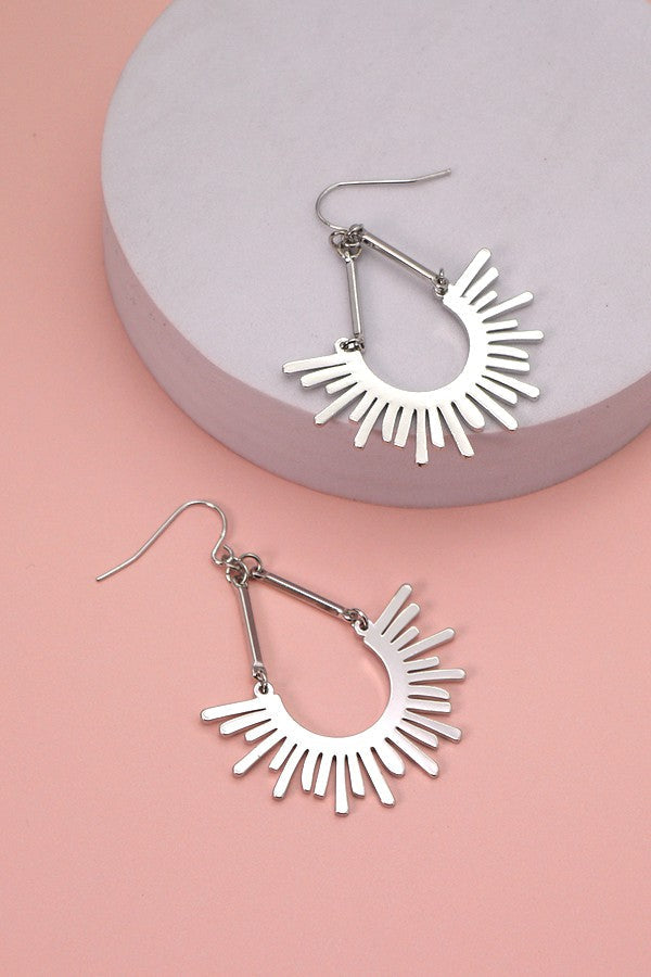 SUNBURST U DROP EARRINGS | 31E21571