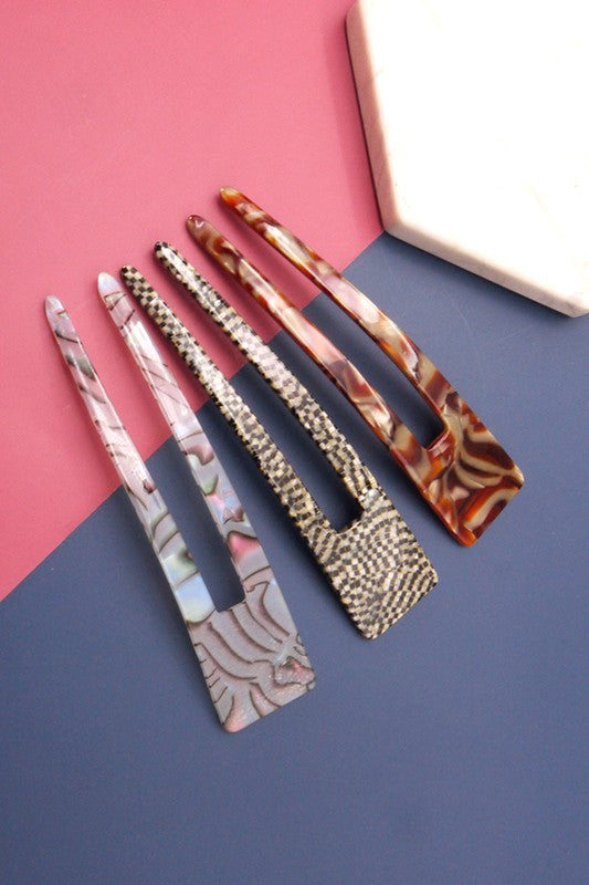 CHIGNON FRENCH TWIST HAIR CLIP PIN | 40H100