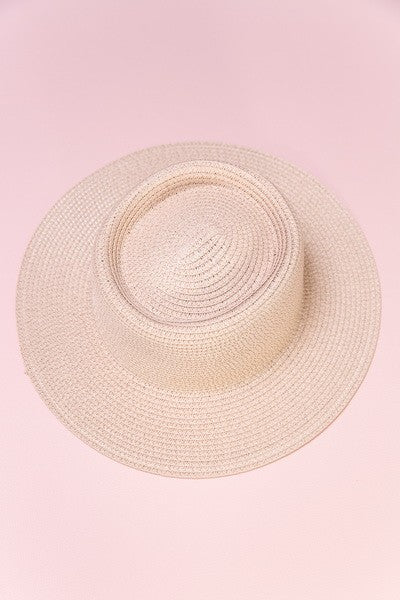 CLASSIC BOATER STRAW SUN HATS | 40HW603