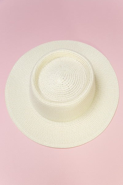 CLASSIC BOATER STRAW SUN HATS | 40HW603