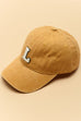 WASHED SHERPA INITIAL BASEBALL CAP 40HW705