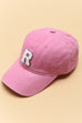 WASHED SHERPA INITIAL BASEBALL CAP 40HW705