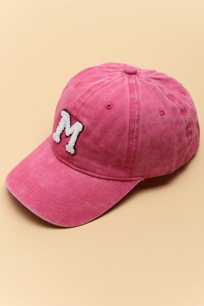 WASHED SHERPA INITIAL BASEBALL CAP 40HW705