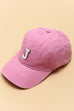 WASHED SHERPA INITIAL BASEBALL CAP 40HW705