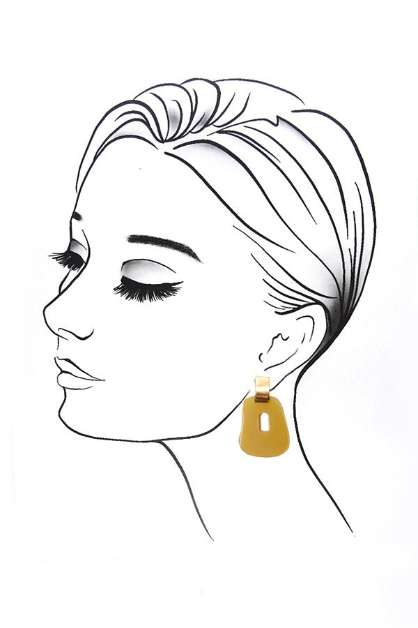 TOPAZ ACRYLIC DROP EARRINGS | 31E22238