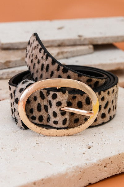 CLASSIC OVAL BUCKLE LEATHER BELT | 40BT609