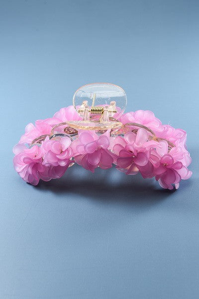 OVER SIZED ARTISTIC FLORAL HAIR CLAW CLIP | 40H454