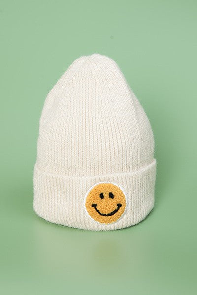 SMILEY FACE BEANIE HATS - HAPPY FACE BEANIE HATS | 40BN900