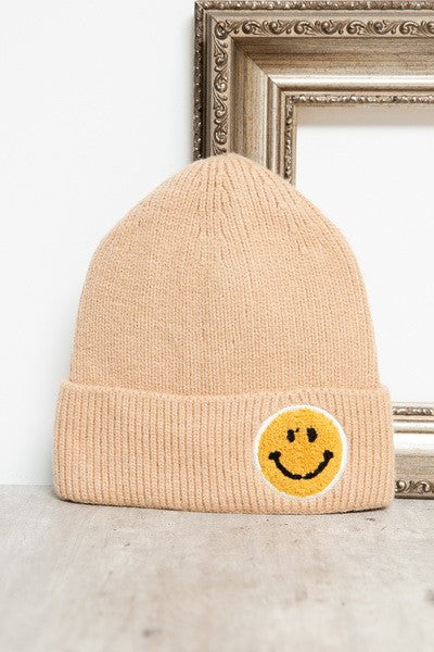 SMILEY FACE BEANIE HATS - HAPPY FACE BEANIE HATS | 40BN900