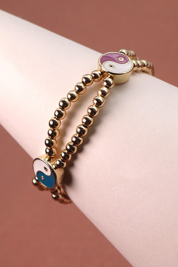 YIN YANG BEADED BRACELET | 31B22113