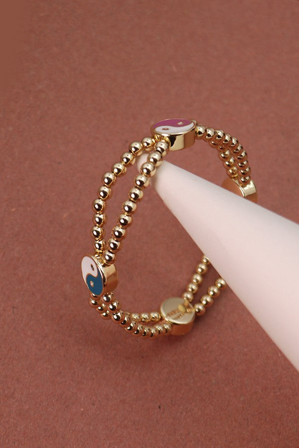 YIN YANG BEADED BRACELET | 31B22113