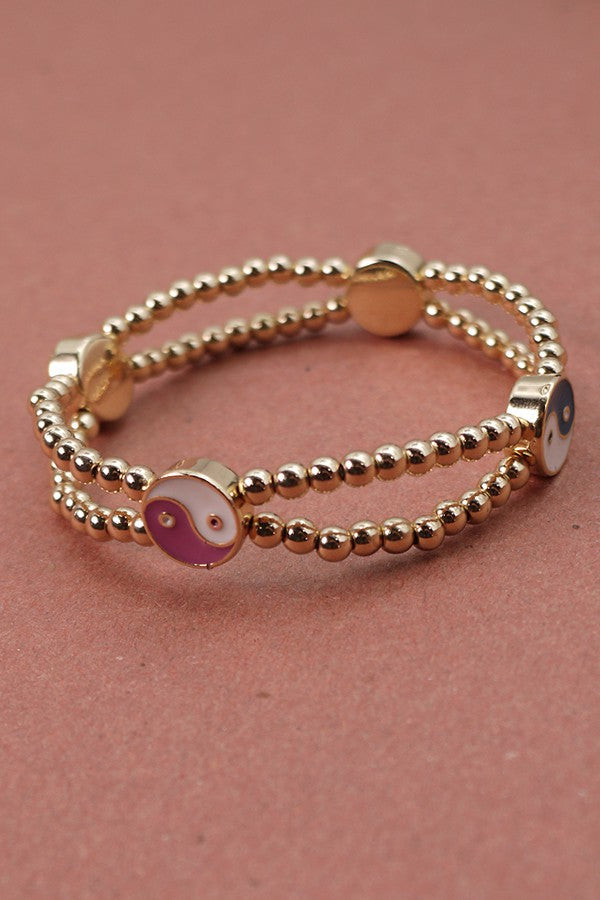 YIN YANG BEADED BRACELET | 31B22113