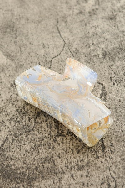 LARGE MARBLE FINISHED HAIR CLAW CLIP | 40H483