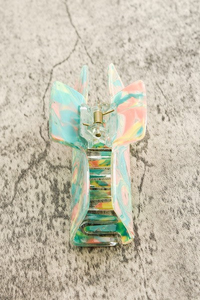 LARGE MARBLE FINISHED HAIR CLAW CLIP | 40H483