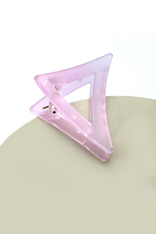 FROSTED TRANSLUCENT HAIR CLAW CLIPS | 40H487