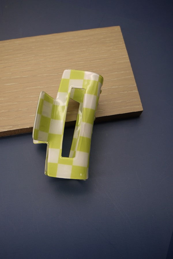 CHECKER HAIR CLAW CLIPS | 40H494