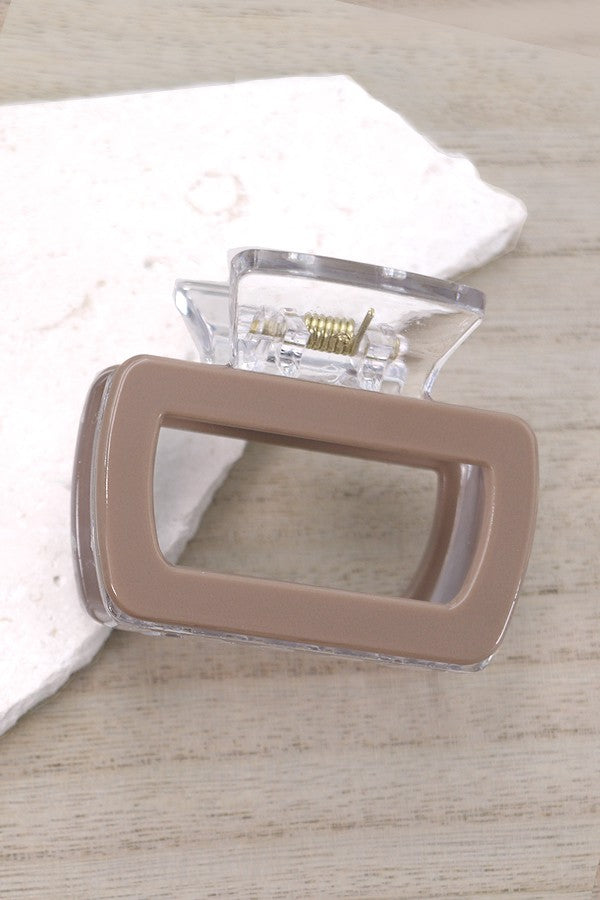 MID SIZE RECTANGLE HAIR CLAW CLIP | 40H652