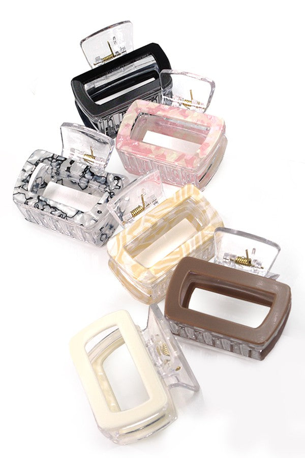 MID SIZE RECTANGLE HAIR CLAW CLIP | 40H652