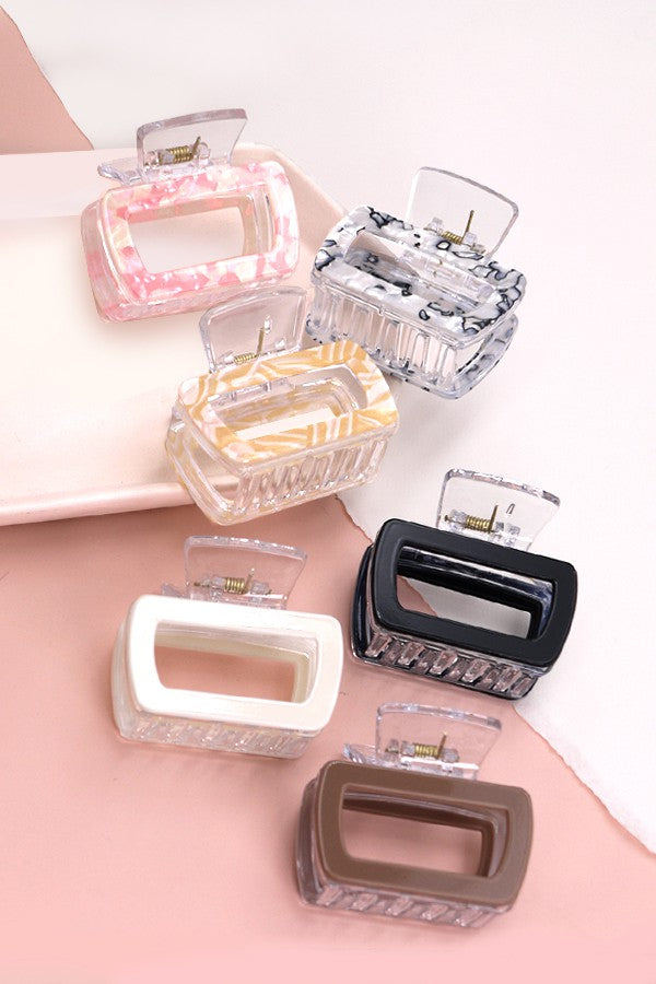 MID SIZE RECTANGLE HAIR CLAW CLIP | 40H652