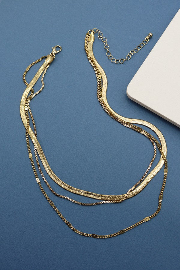 CLASSIC MULTI CHAIN LAYER NECKLACE | 52N2090515