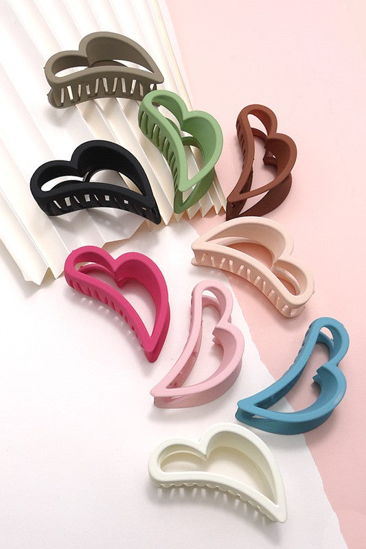 HEART HAIR CLAW CLIPS | 40H523