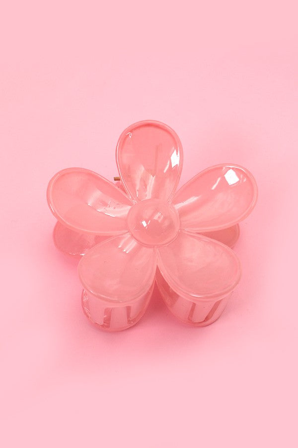 OVERSIZE MATTE FLOWER HAIR CLAW CLIPS | 40H459