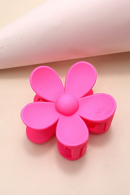OVERSIZE MATTE FLOWER HAIR CLAW CLIPS | 40H459