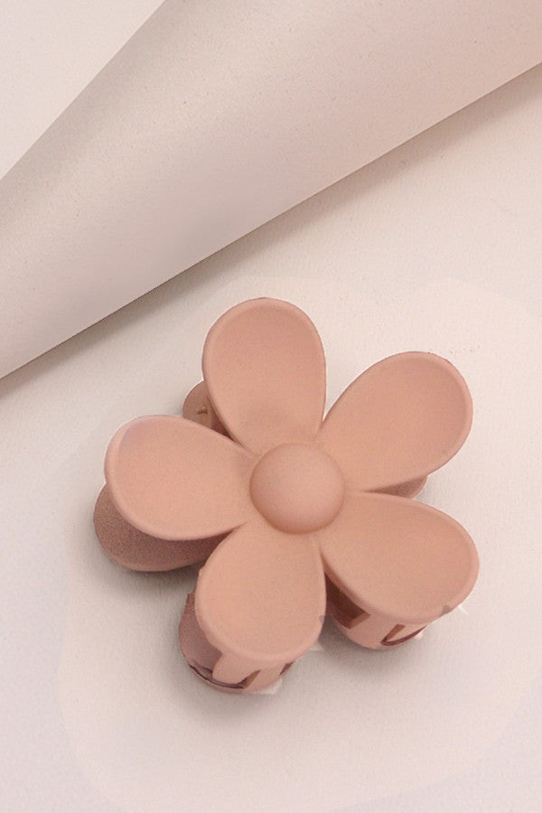 OVERSIZE MATTE FLOWER HAIR CLAW CLIPS | 40H459