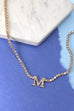 RHINESTONE CHAIN INITIAL NECKLACE | 31N22402