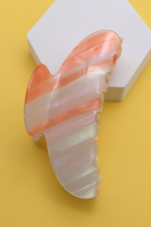 JUMBO STRIPE ACETATE HAIR CLAW CLIPS | 40H562