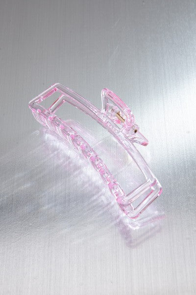 JUMBO CLEAR OPEN RECTANGLE HAIR CLAW CLIPS | 40H554
