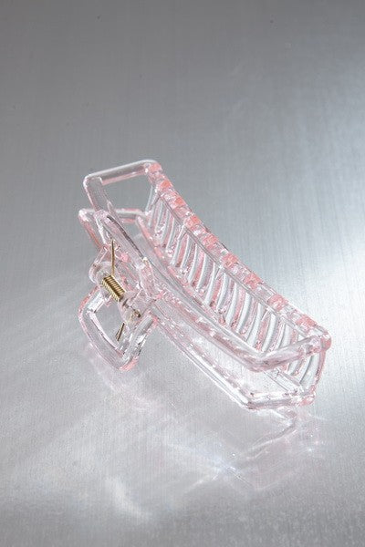 JUMBO CLEAR OPEN RECTANGLE HAIR CLAW CLIPS | 40H554