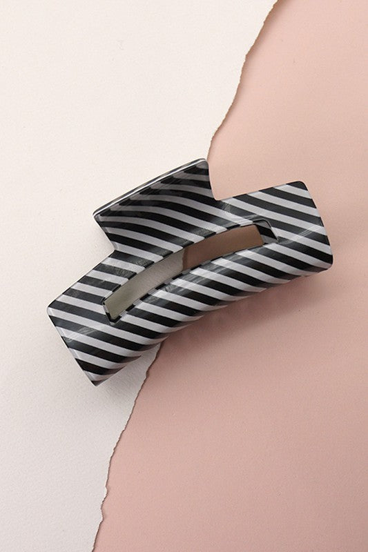 STRIPE HAIR CLAW CLIPS | 40H564