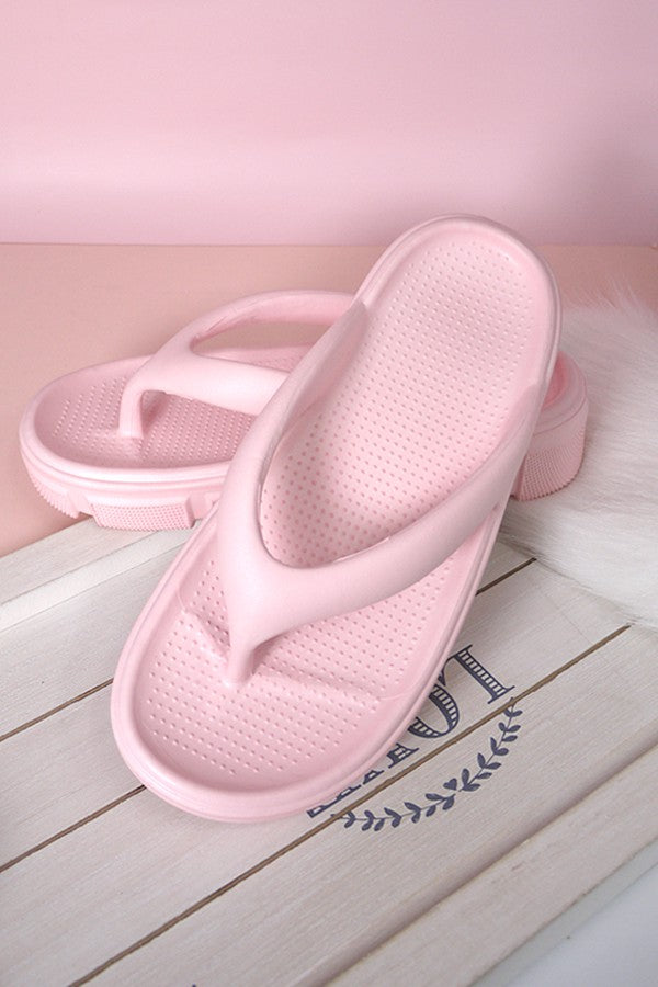 NON SLIP EVA COMFY CHUNKY CLOUD SLIDES SLIPPERS | 40SP012