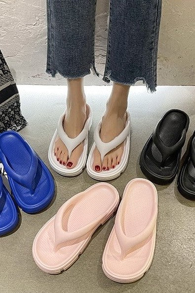 NON SLIP EVA COMFY CHUNKY CLOUD SLIDES SLIPPERS | 40SP012