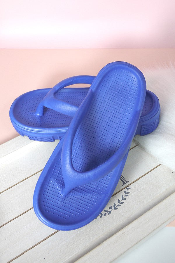 NON SLIP EVA COMFY CHUNKY CLOUD SLIDES SLIPPERS | 40SP012