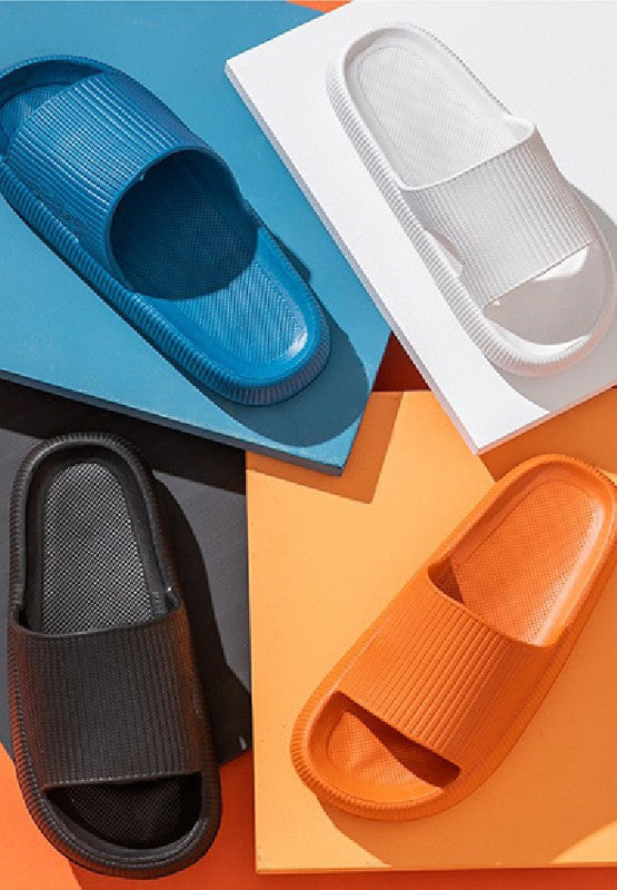 FLAT COMFORT AIR CLOUD EVA SLIDE SANDALS SLIPPERS | 40SP010