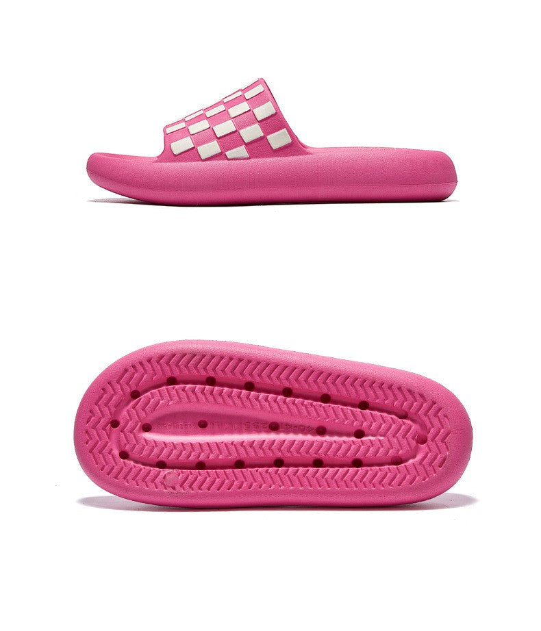 NON SLIP COMFY CHECKER COMFORT EVA SLIDES SLIPPERS  | 40SP002