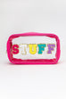 LARGE CLEAR STUFF TRAVEL MAKEUP POUCH | 40P509