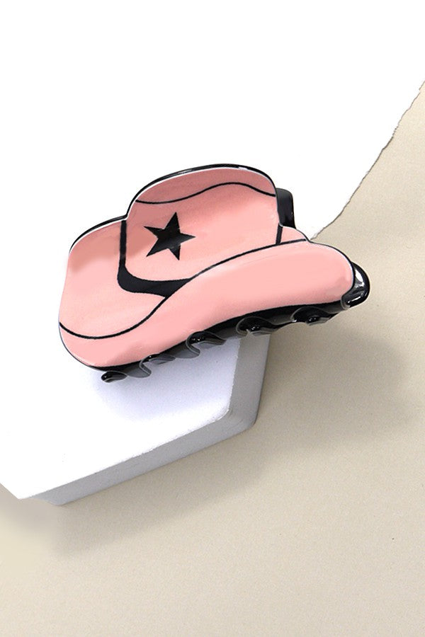 WESTERN COWGIRL BOOT HAIR CLAW CLIPS 40H569